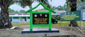 Warga dan TNI Kompak Sukseskan Beragam Program TMMD, Salah satunya Tugu Prasasti