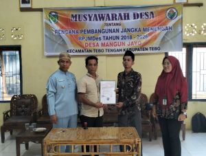 Akhirnya RPJMDes 2018-2026 Selesai Dibahas Oleh Pemdes dan BPD Mangunjayo