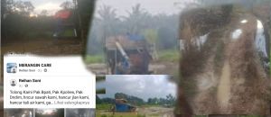 Gegara PETI, Jalan ke Sawah Didesa Seling, Tabir Hancur Tak Bisa Dilewati