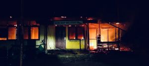 Pos Sub Polsek Tabir Timur Hangus Terbakar 