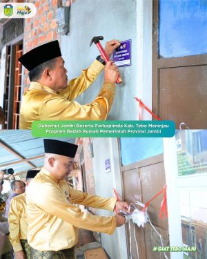 Gubernur, Bupati ARB dan Forkopimda Tebo Tinjau Koperasi Desa dan Program Bedah Rumah