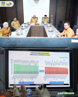 Virtual, Bupati Tebo Ikuti Rakor Pengendalian Inflasi Daerah Tahun 2025
