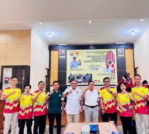 M. Taupik Hidayat Dampingi Atlet GABSI Tebo di Kejurprov Bridge Jambi 2025