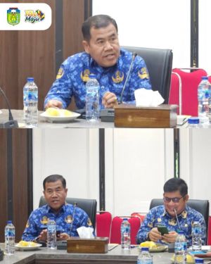  Pj Sekda Sindi Pimpin Rapat Pembahasan Perubahan Perbup Nomor 3 Tahun 2024
