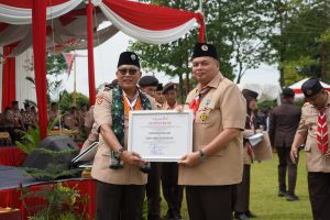 Kwarcab Kota Jambi KFA Raih Penghargaan Nasional Ter Pra Akreditasi pada Hari Pramuka ke-64