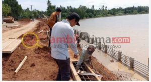 Proyek Turap Rp20,4 Miliar di Tebo Terancam Tak Rampung Tepat Waktu