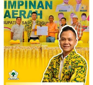 Gerry Trisatwika Ambil Formulir Calon Ketua Golkar Sarolangun, Didukung Sejumlah PK