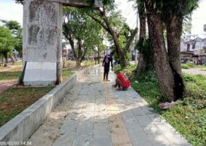 Belum Rampung Tapi Sudah Dibayar, Proyek Taman Kota Bangko Jadi Sorotan