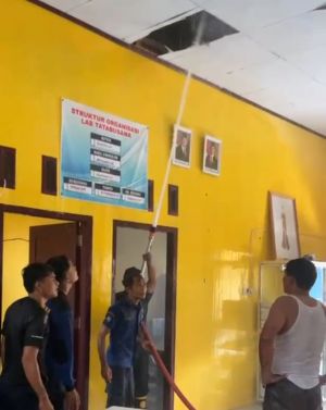 Gedung Praktik SMKN 1 Tebo Nyaris Ludes Terbakar, Kerugian Capai Rp80 Juta