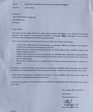 Satu TPS Dinilai Tak Cukup, Warga Mangun Jayo Ajukan Penambahan