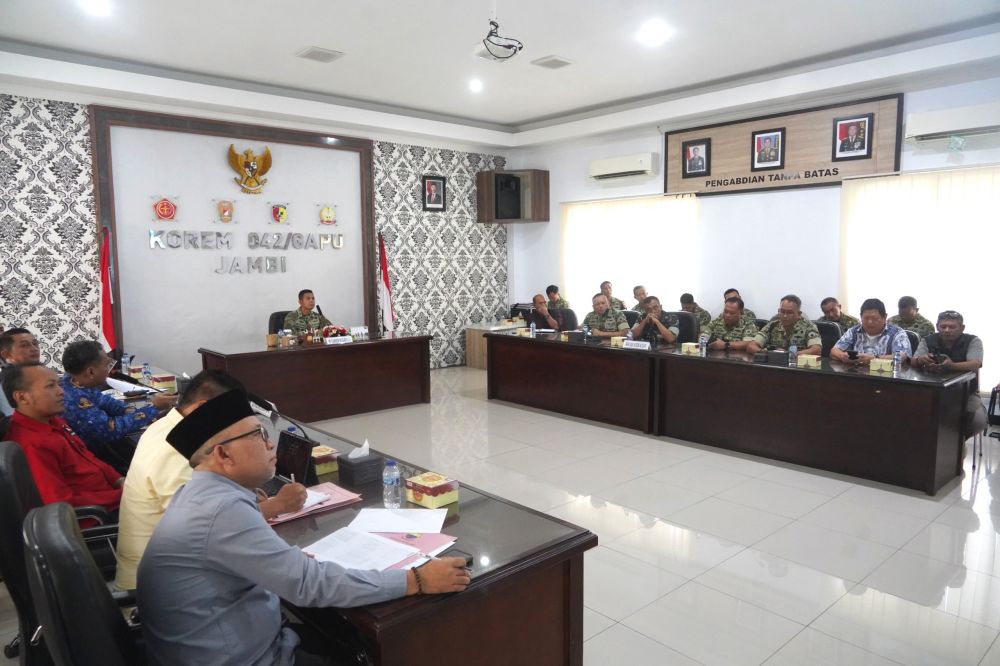 Cegah Karhutla 2026, Korem 042/Gapu Matangkan Strategi Dini