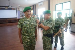 Dandim 0416/Bute Pimpin Laporan Korps Penerimaan Perwira Penghubung