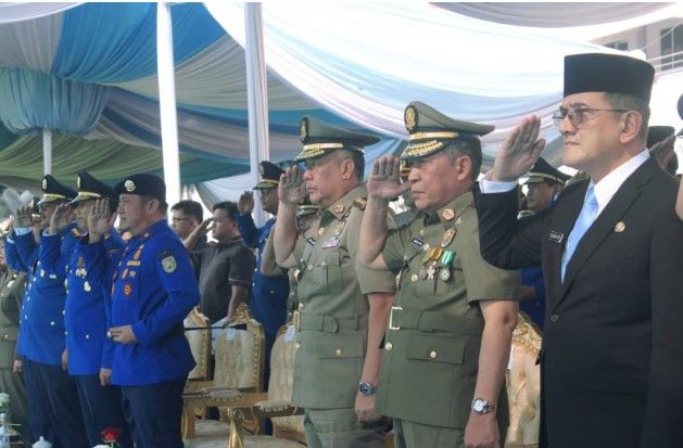 Wagub Jambi Hadiri Upacara HUT Damkar, Satpol PP, dan Satlinmas di Palembang
