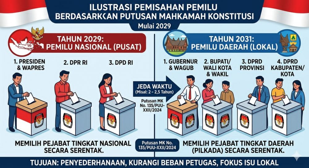 Putusan MK Ubah Peta Politik Nasional: Pemilu Dipisah, Pilpres Digelar 2029 dan Pemilu Daerah 2031