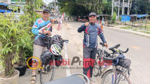 Empat Hari Jelajahi Lintas Kabupaten, Dahli dan Mbah Jon Nikmati Gowes Sambil Menyatu dengan Alam