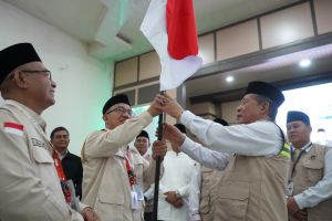 Wagub Jambi Lepas 442 Jamaah Haji Kloter BTH 22, Titip Doa untuk Kemajuan Daerah