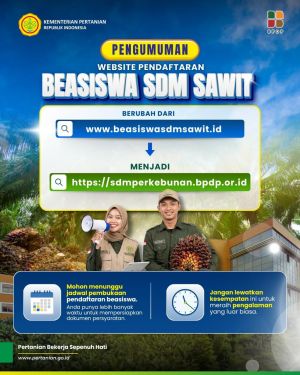 Website Pendaftaran Beasiswa SDM Sawit Berubah, Calon Peserta Diminta Akses Portal Baru