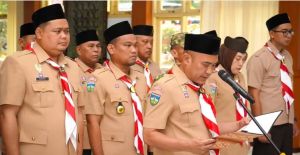 Bupati Bungo Dedy Putra Resmi Dilantik sebagai Ketua Mabincab Gerakan Pramuka Kabupaten Bungo