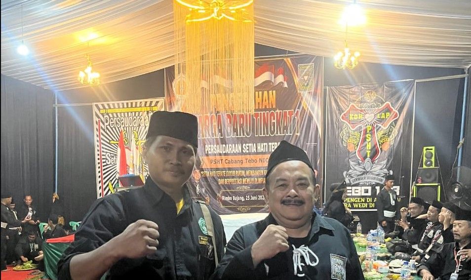 Perguruan Pencak Silat di Tebo Tunjukkan Kekompakan dalam Pengesahan Warga PSHT