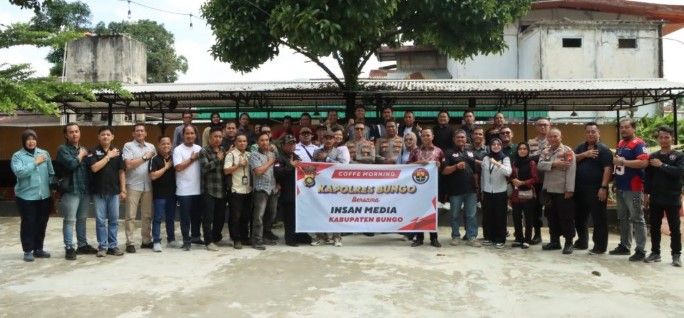 Polres Bungo Perkuat Sinergi dengan Insan Pers Lewat Coffee Morning