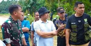 Camat Septian Arifin Dampingi Bupati dan Dandim Tinjau Lokasi TMMD 2026 di Tanjung Agung