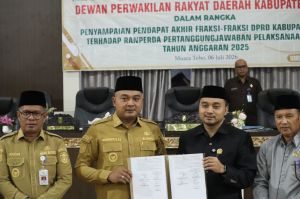 DPRD Tebo Sahkan Pertanggungjawaban APBD 2025, Fraksi Beri Sejumlah Catatan Penting