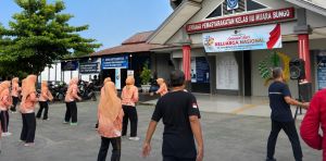 Lapas Kelas IIB Muara Bungo Gelar Senam Bersama, Perkuat Kebugaran dan Kekompakan Pegawai