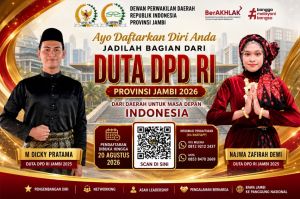 Resmi Dibuka, Pendaftaran Duta DPD RI Jambi 2026 Berlangsung hingga 20 Agustus