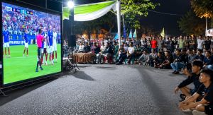 Semifinal Prancis vs Spanyol Disambut Antusias, Nobar di Bangko Dipadati Ratusan Penonton