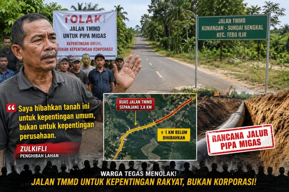 Penolakan Meluas! Warga Tolak PT Montd'Or Pakai Jalan TMMD
