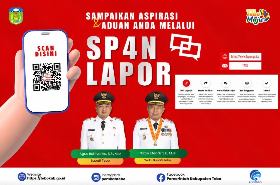 Pemkab Tebo Perkuat Pengelolaan Pengaduan, Warga Diajak Manfaatkan SP4N-LAPOR!
