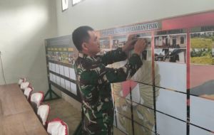 Progres TMMD Ke-129 Dipantau Harian Lewat Posko di Kantor Camat Muko Muko Bathin VII