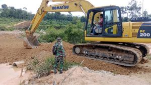 Pembangunan Jalan TMMD di Bungo Terus Melaju, Buka Akses Baru bagi Warga