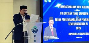 Rektor UIN STS Jambi Hadiri Penandatanganan MoU dengan Badan Bahasa