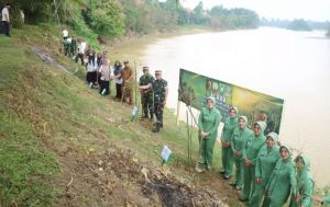 Jaga Lingkungan, Dandim 0416/Bute Pimpin Penanaman 2.650 Pohon