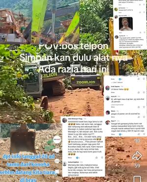 Pelaku PETI Tidak Merasa Takut Bekerja, Razia Diberitahu membeking, Kini Jadi Sorotan Publik 