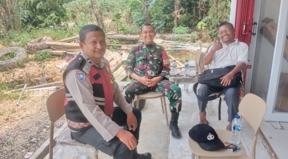Jaga Kamtibmas di Musim Kemarau, Babinsa dan Bhabinkamtibmas Rangkul Tokoh Masyarakat Muara Tabir