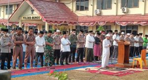 Di Tengah Ancaman Karhutla, Polres Bungo Gelar Salat Istisqa Mohon Turun Hujan
