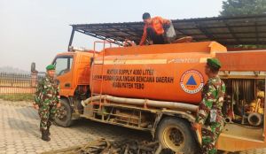 Antisipasi Karhutla, Kodim 0416/Bute dan BPBD Tebo Cek Kesiapan Peralatan