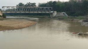 Kemarau Panjang, Sungai Batang Bungo Menyusut Warga Mulai Kesulitan Air Bersih