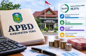Serapan APBD Tebo Baru 48,51 Persen, PAD Tembus 86,74 Persen