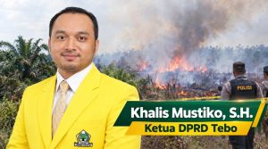 Ketua DPRD Tebo Dorong Polisi Usut Tuntas Karhutla di Area PT TAL
