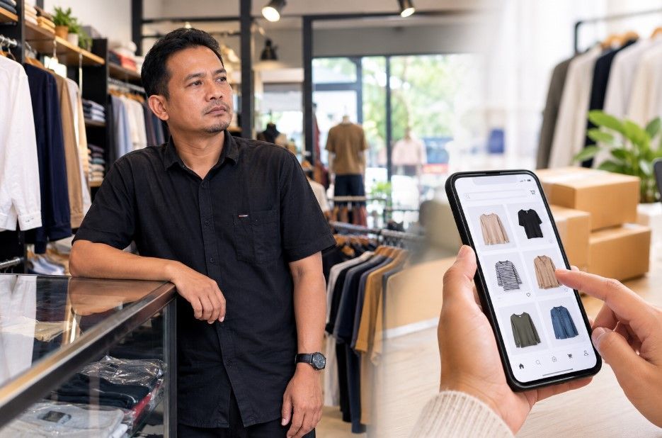 Bisnis Toko Baju Makin Sepi, Pengusaha Rimbo Bujang Soroti Perubahan Pola Belanja