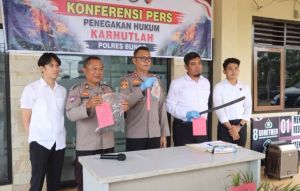 Lahan Terbakar 1 Hektare, Polisi Bungo Amankan Pria Diduga Buka Kebun Sawit