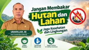 Kasi Trantib Maro Sebo Ilir Imbau Warga Tak Bakar Hutan dan Lahan