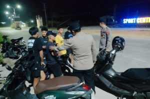 Antisipasi Tawuran dan Geng Motor, Polisi Patroli Malam di Tungkal Ilir
