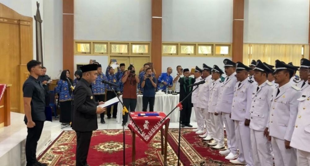 28 Datuk Rio di Bungo Dilantik, Komitmen Berantas PETI Jadi Bagian Fakta Integritas