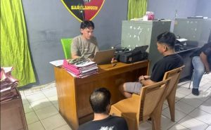 Dua Pria Diamankan Diduga Pungli Truk Batu Bara di Sarolangun