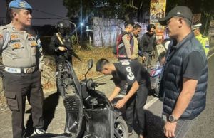 Cegah Balap Liar, Polda Jambi Razia Kendaraan di Jalan Bandara Lama
