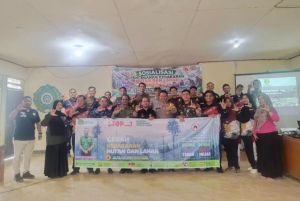 Pemdes Sungai Jernih Bersama Babinsa dan Balai TNBD Sosialisasikan Pencegahan Karhutla